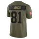 Jonathan Mingo Dallas Cowboys ＃81 Limited Men's Olive 2025 Salute to Service Jersey