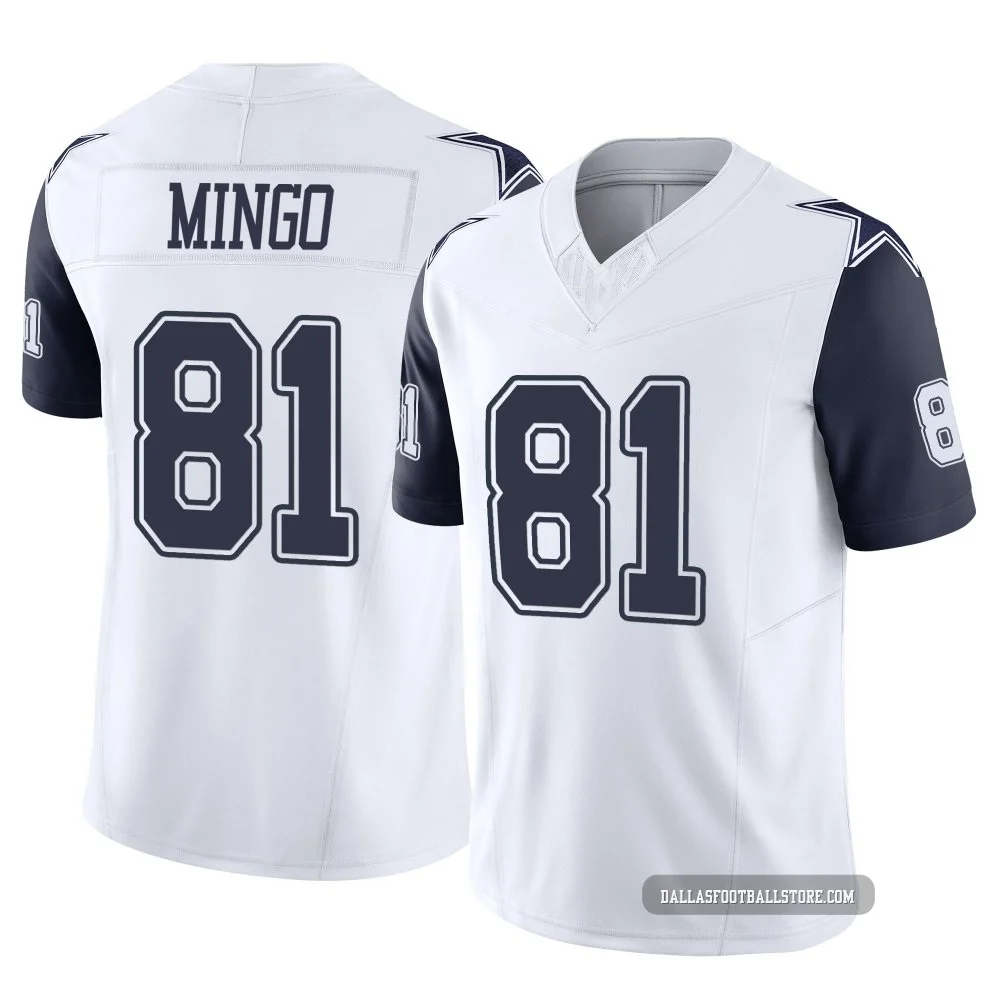 Jonathan Mingo Dallas Cowboys ＃81 Limited Men's White 2nd Alternate Vapor F.U.S.E. Jersey