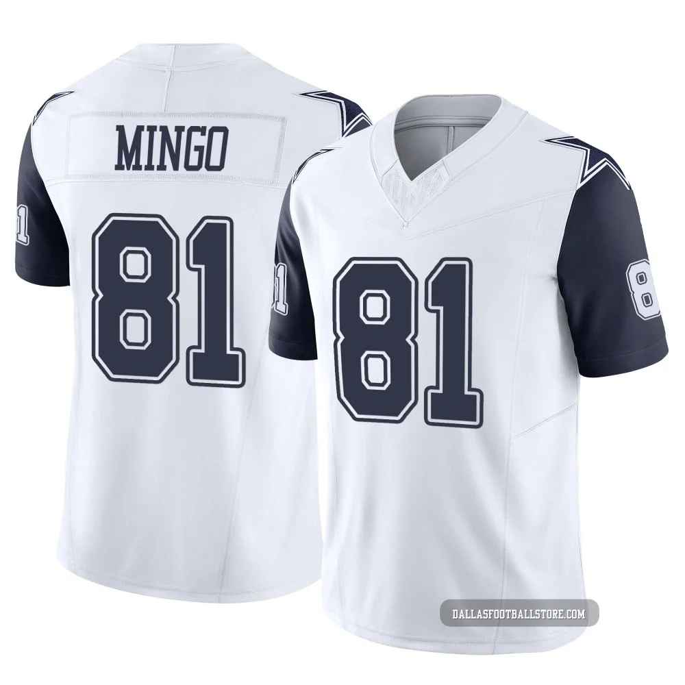 Jonathan Mingo Dallas Cowboys ＃81 Limited Youth White 2nd Alternate Vapor F.U.S.E. Jersey