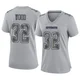 Julius Wood Dallas Cowboys ＃32 Game Women's Gray Atmosphere Fashion Jersey