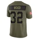 Julius Wood Dallas Cowboys ＃32 Limited Men's Olive 2025 Salute to Service Jersey