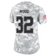 Julius Wood Dallas Cowboys ＃32 Limited Women's Arctic Camo 2024 Salute to Service Jersey
