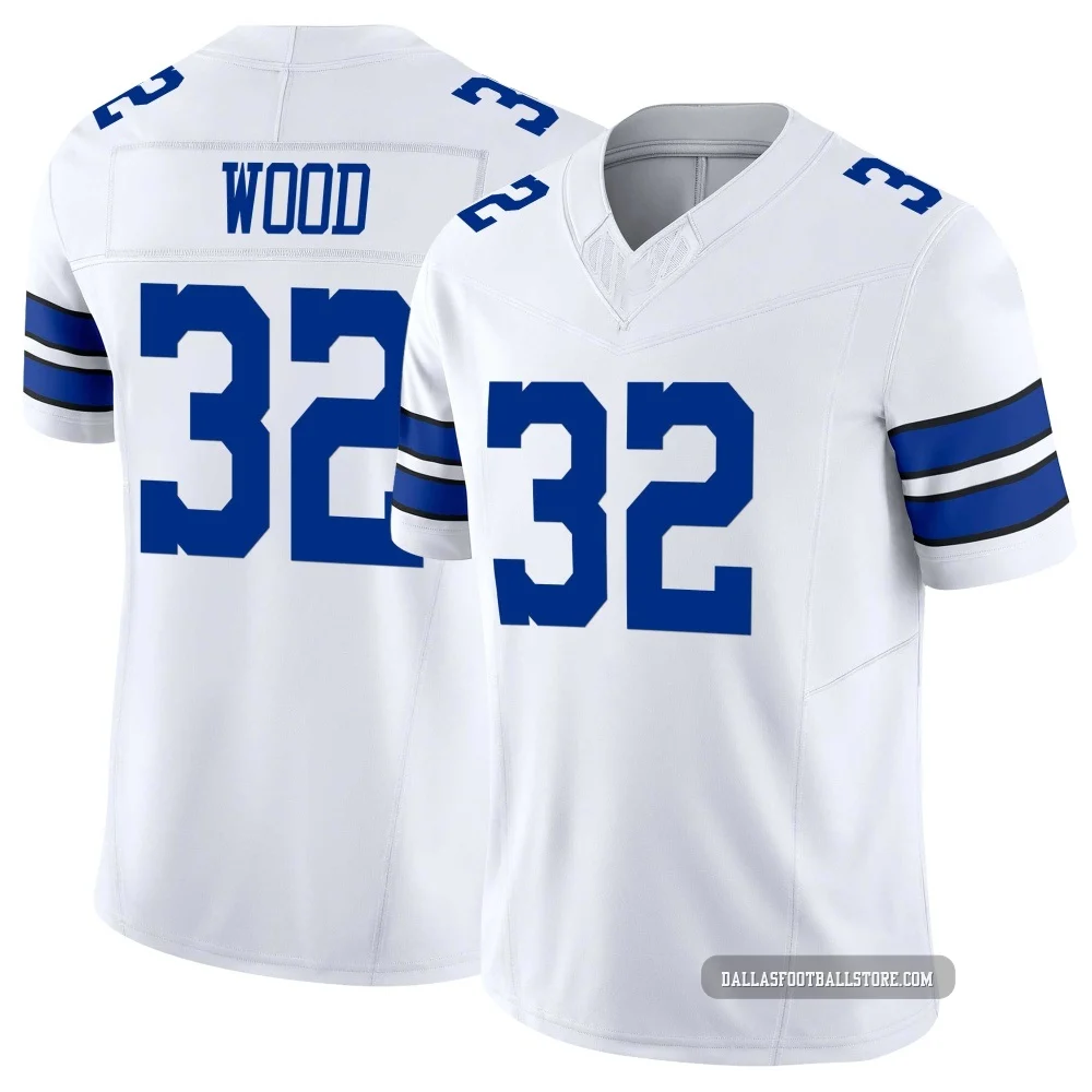 Julius Wood Dallas Cowboys ＃32 Limited Youth White Vapor F.U.S.E. Jersey