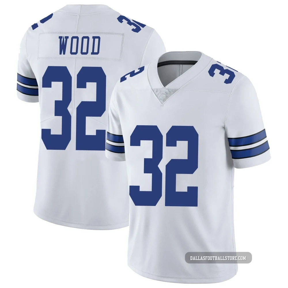 Julius Wood Dallas Cowboys ＃32 Limited Youth White Vapor Untouchable Jersey