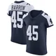 Justin Barron Dallas Cowboys ＃45 Elite Men's Navy Alternate Vapor Untouchable Jersey