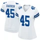 Justin Barron Dallas Cowboys ＃45 Game Women's White Jersey