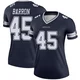 Justin Barron Dallas Cowboys ＃45 Legend Women's Navy Jersey
