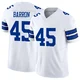 Justin Barron Dallas Cowboys ＃45 Limited Men's White Vapor F.U.S.E. Jersey