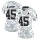 Justin Barron Dallas Cowboys ＃45 Limited Women's Arctic Camo 2024 Salute to Service Jersey