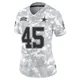 Justin Barron Dallas Cowboys ＃45 Limited Women's Arctic Camo 2024 Salute to Service Jersey