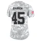 Justin Barron Dallas Cowboys ＃45 Limited Women's Arctic Camo 2024 Salute to Service Jersey