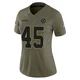 Justin Barron Dallas Cowboys ＃45 Limited Women's Olive 2025 Salute to Service Jersey