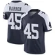 Justin Barron Dallas Cowboys ＃45 Limited Youth Navy Alternate Vapor Untouchable Jersey