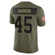 Justin Barron Dallas Cowboys ＃45 Limited Youth Olive 2025 Salute to Service Jersey