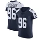 Justin Rogers Dallas Cowboys ＃96 Elite Men's Navy Alternate Vapor Untouchable Jersey