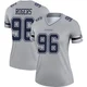Justin Rogers Dallas Cowboys ＃96 Legend Women's Gray Inverted Jersey