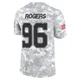 Justin Rogers Dallas Cowboys ＃96 Limited Men's Arctic Camo 2024 Salute to Service Jersey