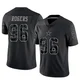 Justin Rogers Dallas Cowboys ＃96 Limited Men's Black Reflective Jersey