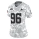 Justin Rogers Dallas Cowboys ＃96 Limited Women's Arctic Camo 2024 Salute to Service Jersey