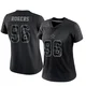 Justin Rogers Dallas Cowboys ＃96 Limited Women's Black Reflective Jersey