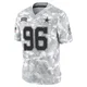 Justin Rogers Dallas Cowboys ＃96 Limited Youth Arctic Camo 2024 Salute to Service Jersey