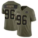 Justin Rogers Dallas Cowboys ＃96 Limited Youth Olive 2025 Salute to Service Jersey