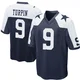 KaVontae Turpin Dallas Cowboys ＃9 Game Men's Navy Blue Throwback Jersey