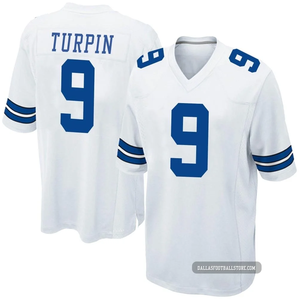 KaVontae Turpin Dallas Cowboys ＃9 Game Men's White Jersey