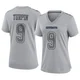 KaVontae Turpin Dallas Cowboys ＃9 Game Women's Gray Atmosphere Fashion Jersey
