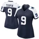 KaVontae Turpin Dallas Cowboys ＃9 Game Women's Navy Alternate Jersey