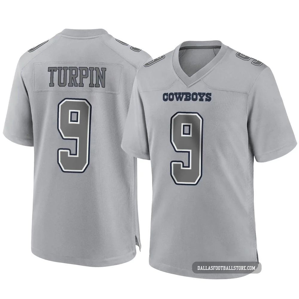 KaVontae Turpin Dallas Cowboys ＃9 Game Youth Gray Atmosphere Fashion Jersey