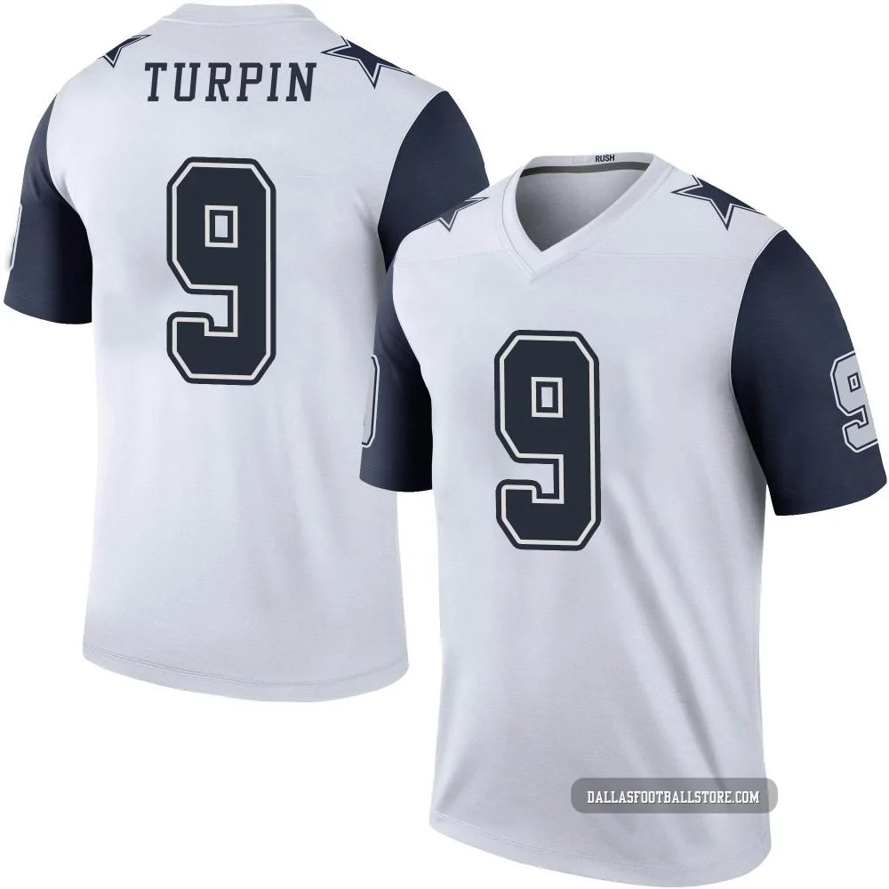 KaVontae Turpin Dallas Cowboys ＃9 Legend Youth White Color Rush Jersey
