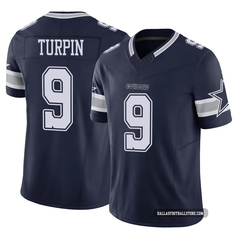 KaVontae Turpin Dallas Cowboys ＃9 Limited Men's Navy Vapor F.U.S.E. Jersey