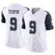 KaVontae Turpin Dallas Cowboys ＃9 Limited Men's White 2nd Alternate Vapor F.U.S.E. Jersey