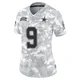 KaVontae Turpin Dallas Cowboys ＃9 Limited Women's Arctic Camo 2024 Salute to Service Jersey