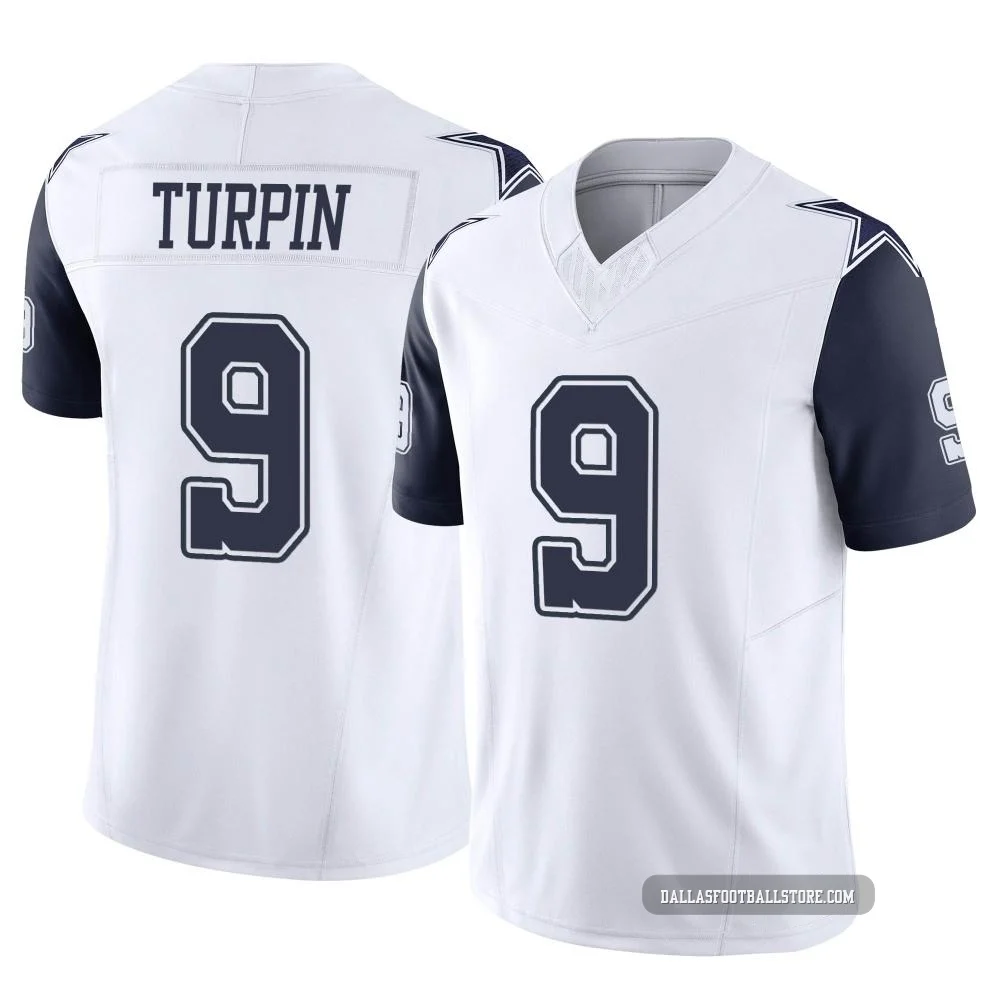KaVontae Turpin Dallas Cowboys ＃9 Limited Youth White 2nd Alternate Vapor F.U.S.E. Jersey