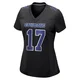 Kellen Moore Dallas Cowboys ＃17 Game Women's Black Carbon Fashion Jersey