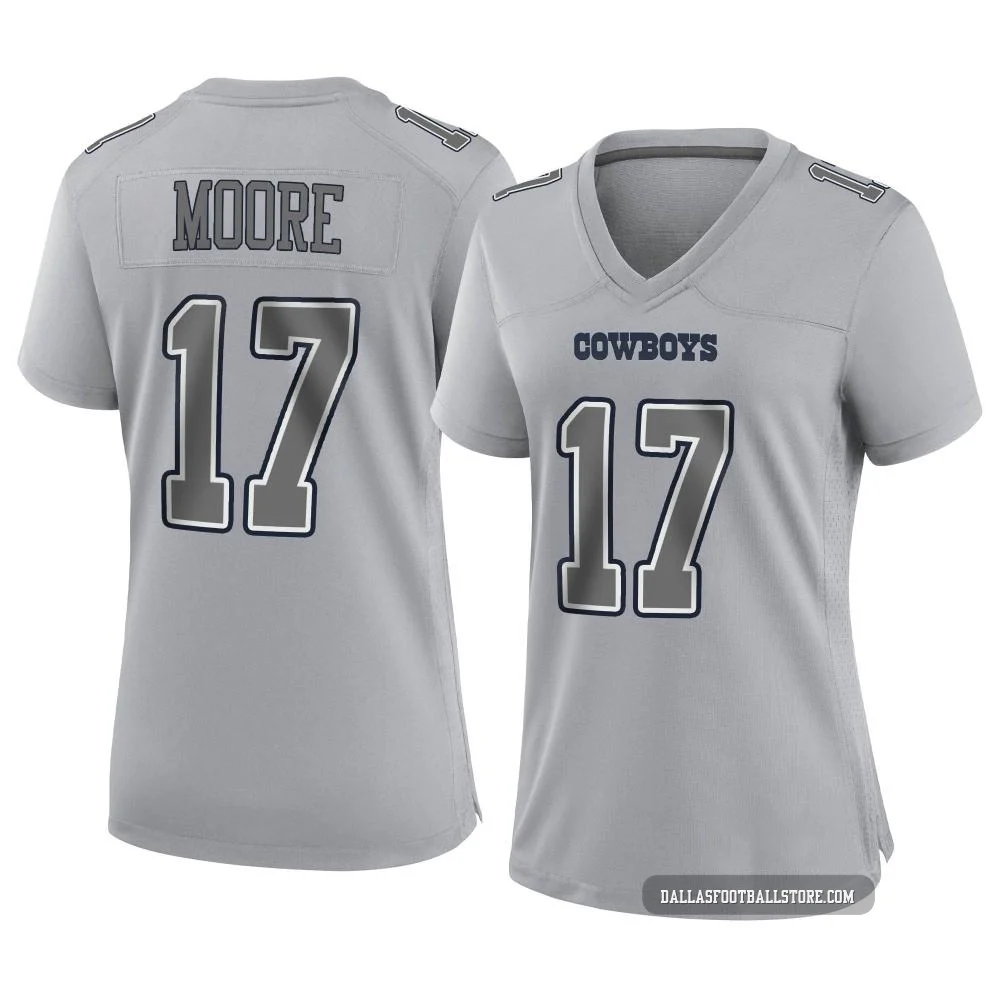 Kellen Moore Dallas Cowboys ＃17 Game Women's Gray Atmosphere Fashion Jersey