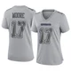 Kellen Moore Dallas Cowboys ＃17 Game Women's Gray Atmosphere Fashion Jersey