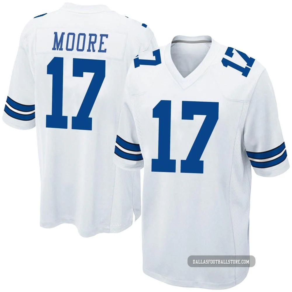 Kellen Moore Dallas Cowboys ＃17 Game Youth White Jersey