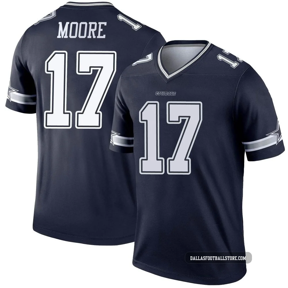 Kellen Moore Dallas Cowboys ＃17 Legend Youth Navy Jersey
