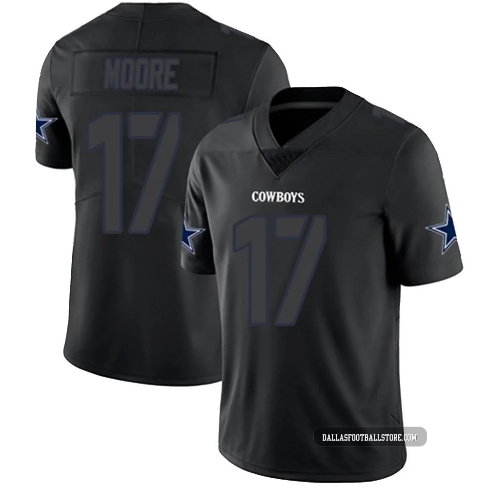 Kellen Moore Dallas Cowboys ＃17 Limited Men's Black Impact Jersey