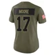 Kellen Moore Dallas Cowboys ＃17 Limited Women's Olive 2025 Salute to Service Jersey
