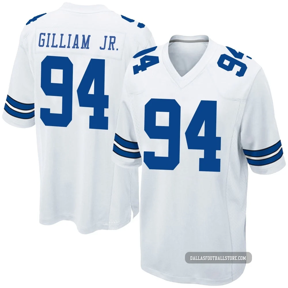 Kelvin Gilliam Jr. Dallas Cowboys ＃94 Game Men's White Jersey