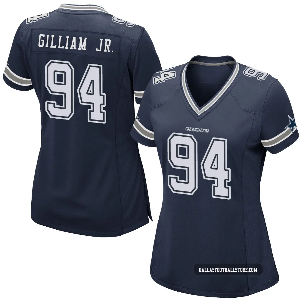 Kelvin Gilliam Jr. Dallas Cowboys ＃94 Game Women's Navy Team Color Jersey