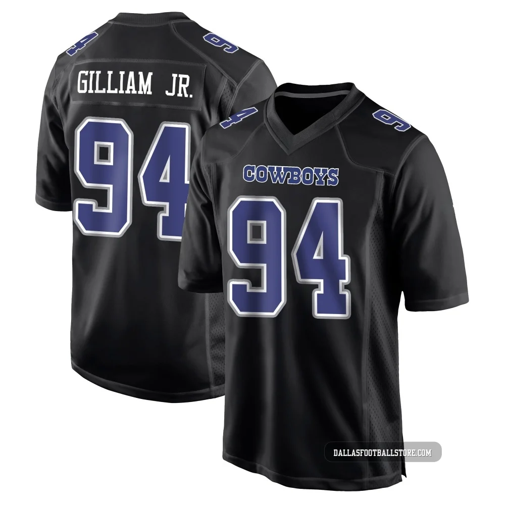 Kelvin Gilliam Jr. Dallas Cowboys ＃94 Game Youth Black Carbon Fashion Jersey