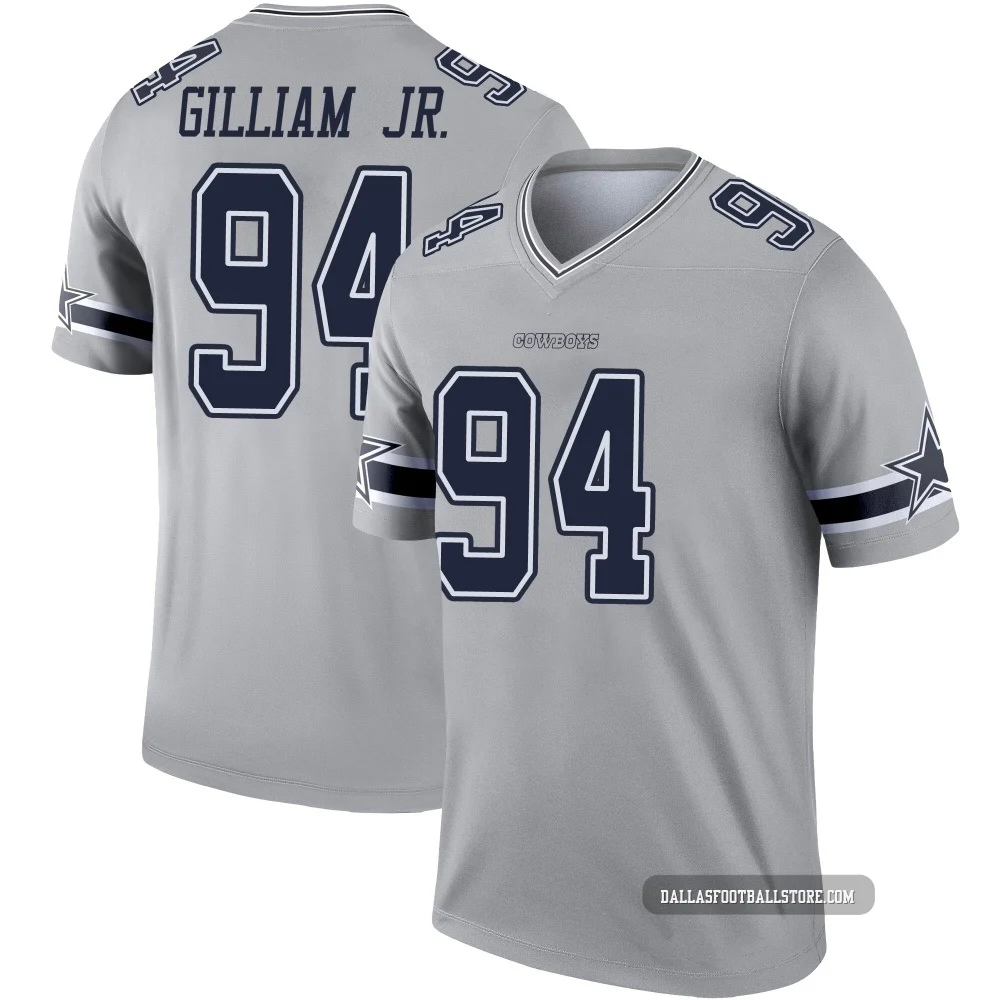 Kelvin Gilliam Jr. Dallas Cowboys ＃94 Legend Men's Gray Inverted Jersey