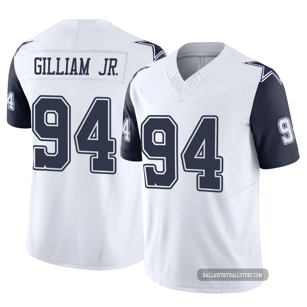 Kelvin Gilliam Jr. Dallas Cowboys ＃94 Limited Men's White 2nd Alternate Vapor F.U.S.E. Jersey