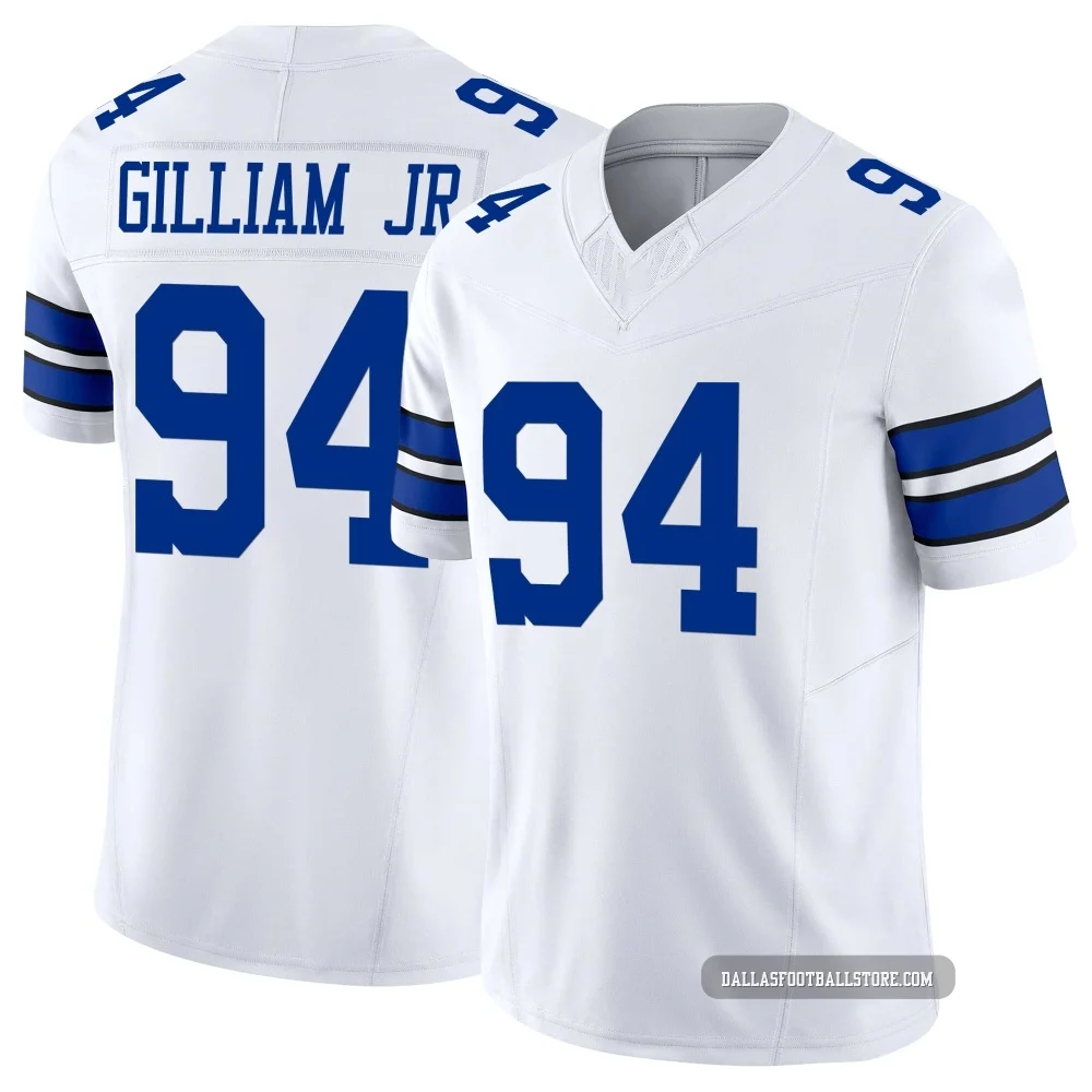 Kelvin Gilliam Jr. Dallas Cowboys ＃94 Limited Men's White Vapor F.U.S.E. Jersey