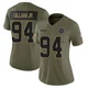 Kelvin Gilliam Jr. Dallas Cowboys ＃94 Limited Women's Olive 2025 Salute to Service Jersey